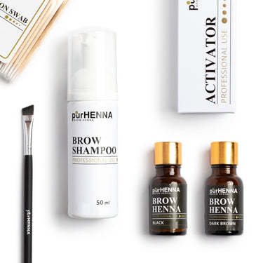 purHENNA® | Brow Henna Pack | Deep Cool Brown